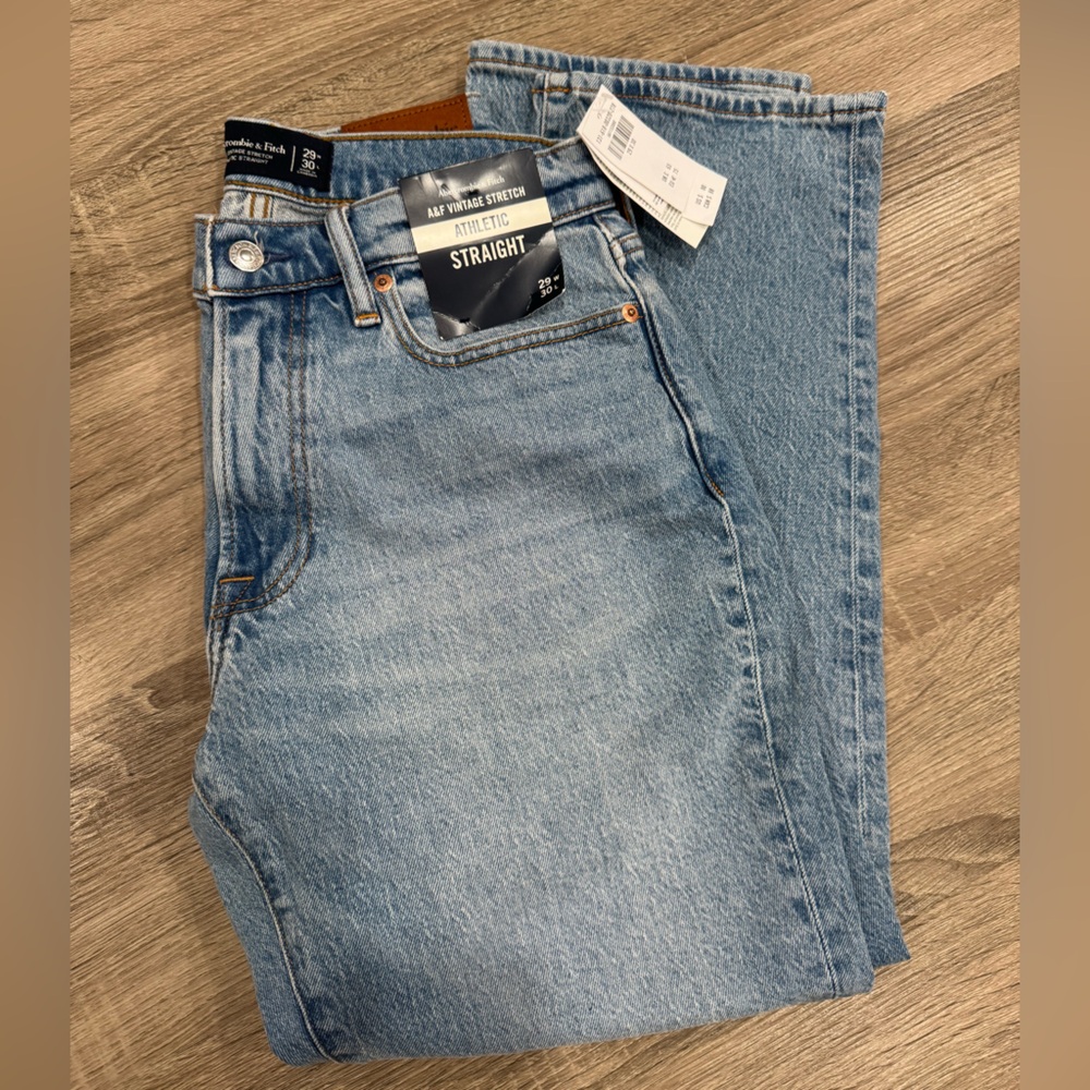 Abercrombie & Fitch Light Blue Straight Jeans